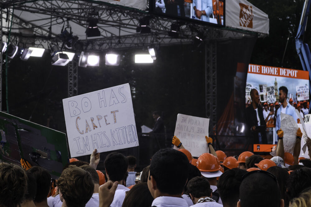 College Game Day, students